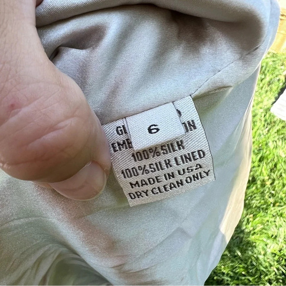 Lela Rose Silk embroidered beaded sleeveless midi dress Sz 6 - Picture 12 of 12